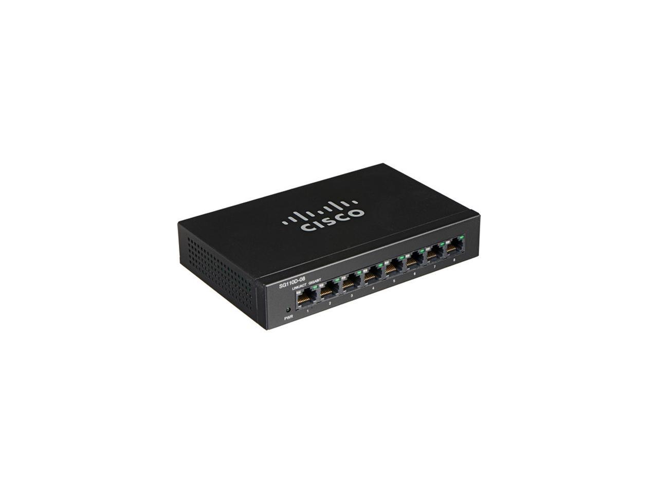 Cisco SG110D-08 8 Port Unmanaged Ethernet Switch