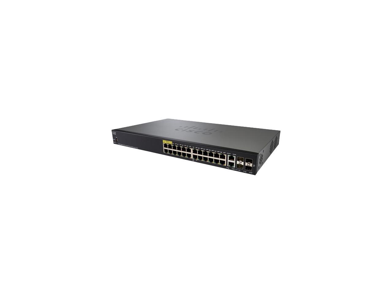 Cisco SG350-28MP 28-Port Gigabit PoE Managed Switch