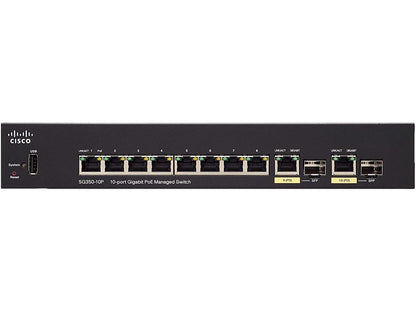 CISCO SYSTEMS SG350-10P-K9-NA SG350-10P 10-port GBT mng swt