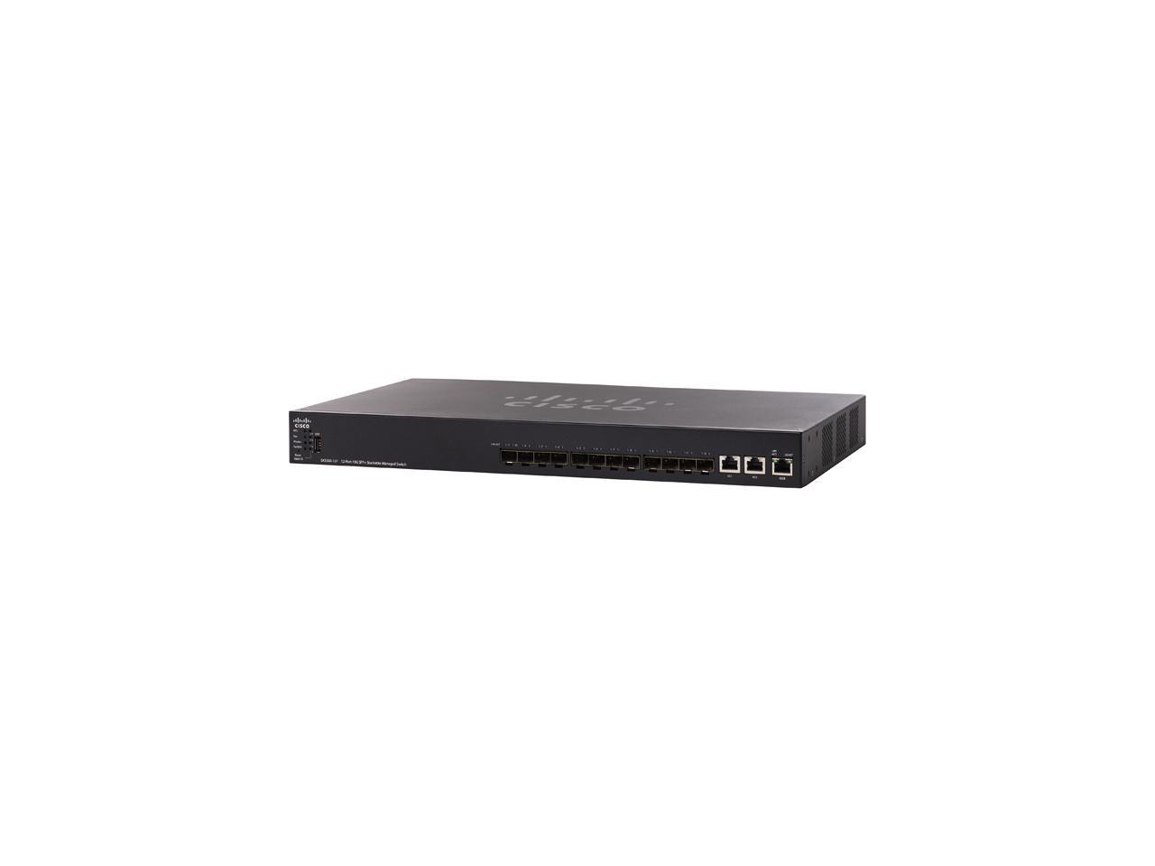 Cisco SX550X-12F 12-Port 10G SFP+ Stackable Managed Switch (SX550X-12F-K9-NA)
