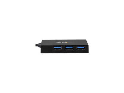 StarTech HB30C3A1CFB StarTech.com 4 Port USB 3.0 Hub - USB-C to 1x USB-C and 3x USB-A - Portable USB-C Hub - USB Type-C Hub - USB Type C - External - 4 USB Port(s) - 4 USB 3.1 Port(s)