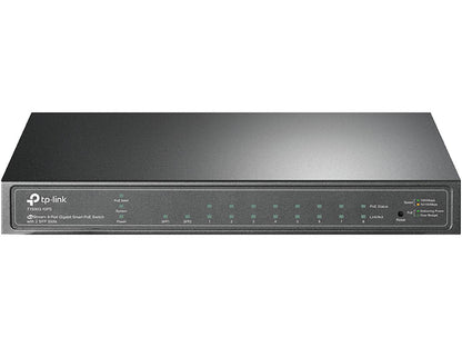 TP-Link T1500G-10PS JetStream 8-Port Gigabit Smart PoE Switch with 2 SFP Slots