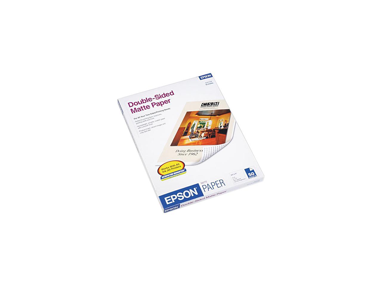 Epson S041568 Presentation Paper Letter - 8.50" x 11" - Matte - 103 Brightness - 50 / Pack - White