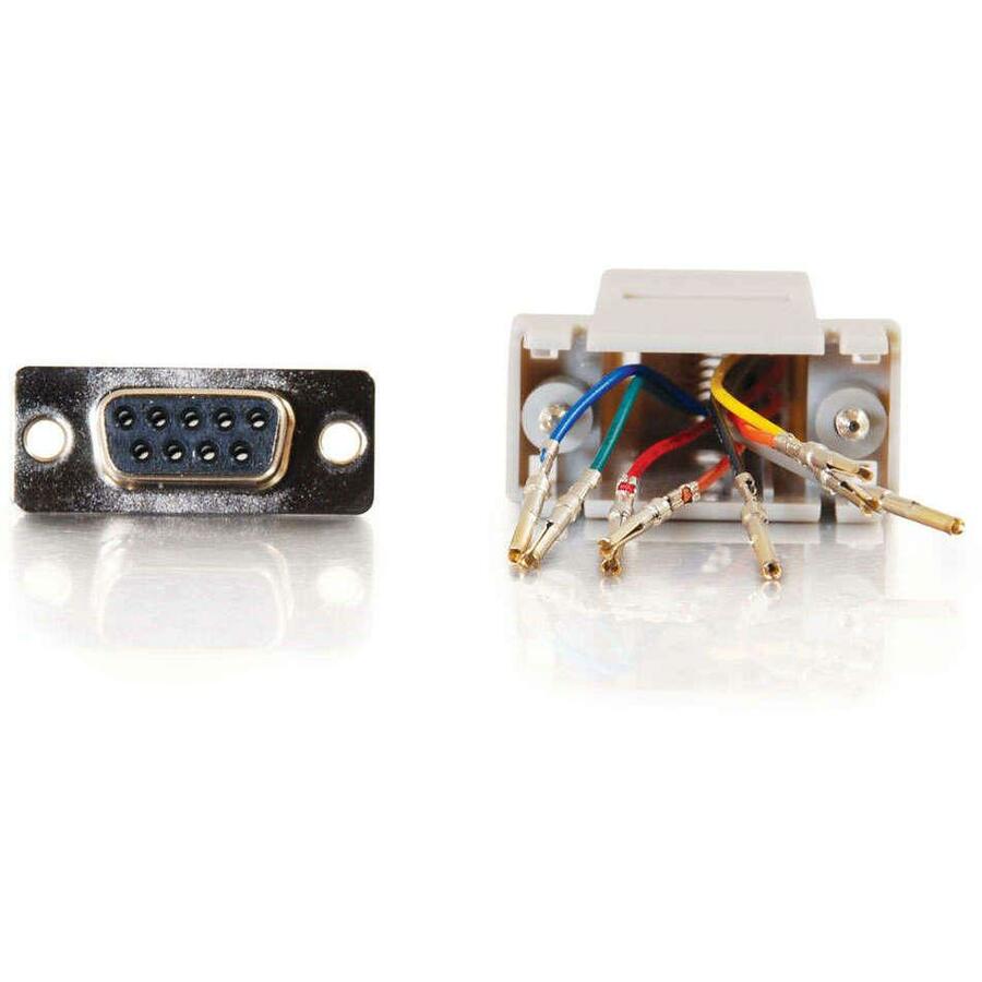 C2G RJ45 to DB9 Female Modular Adapter - Gray