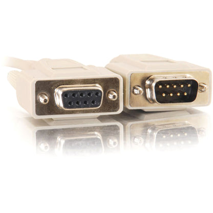C2G 50ft DB9 M/F Extension Cable - Beige