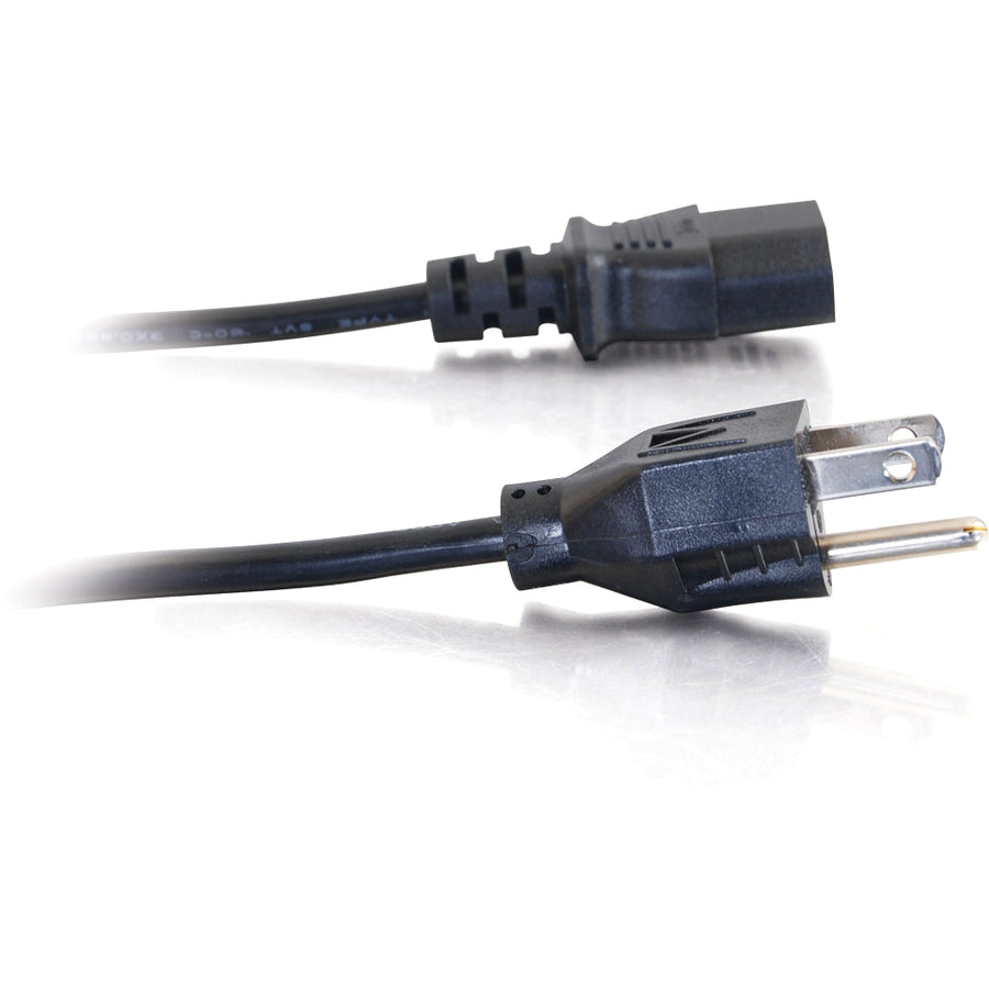 C2G 10ft Power Cord - 18 AWG - NEMA 5-15P to IEC320C13 - Computer Power