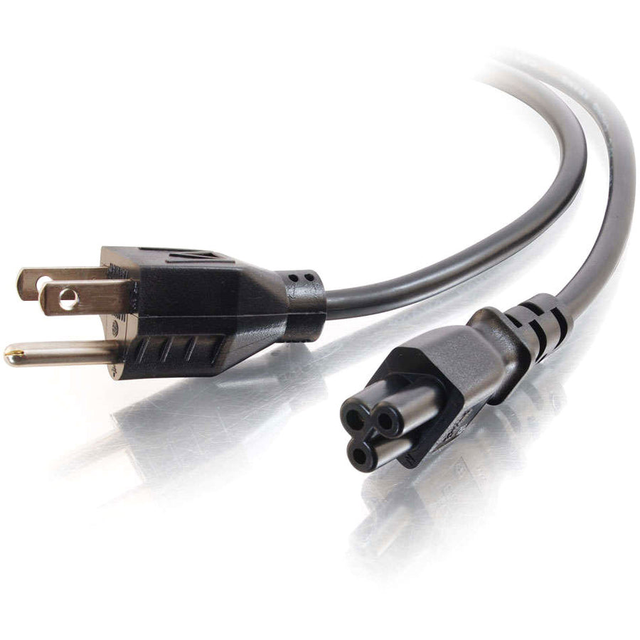 C2G 6ft Laptop Power Cord - 18 AWG - NEMA 5-15P to IEC320C5