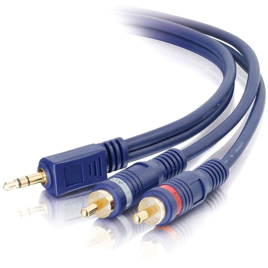 C2G 3ft Velocity One 3.5mm Stereo Male to Two RCA Stereo Male Y-Cable
