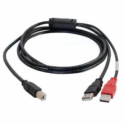 C2G 6ft USB 2.0 One B Male to Two A Male Y-Cable