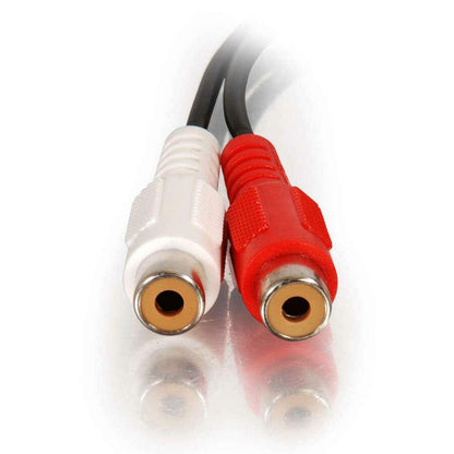 C2G 6in Value Series One 3.5mm Stereo Male To Two RCA Stereo Female Y-Cable