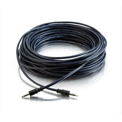 C2G 25ft Plenum-Rated 3.5mm Stereo Audio Cable with Low Profile Connectors