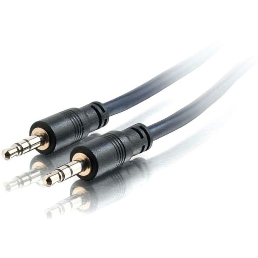C2G 50ft Plenum-Rated 3.5mm Stereo Audio Cable with Low Profile Connectors
