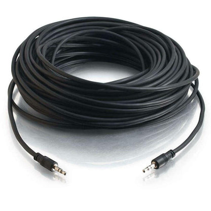 C2G 75ft 3.5mm Stereo Audio Cable With Low Profile Connectors M/M - In-Wall CMG-Rated