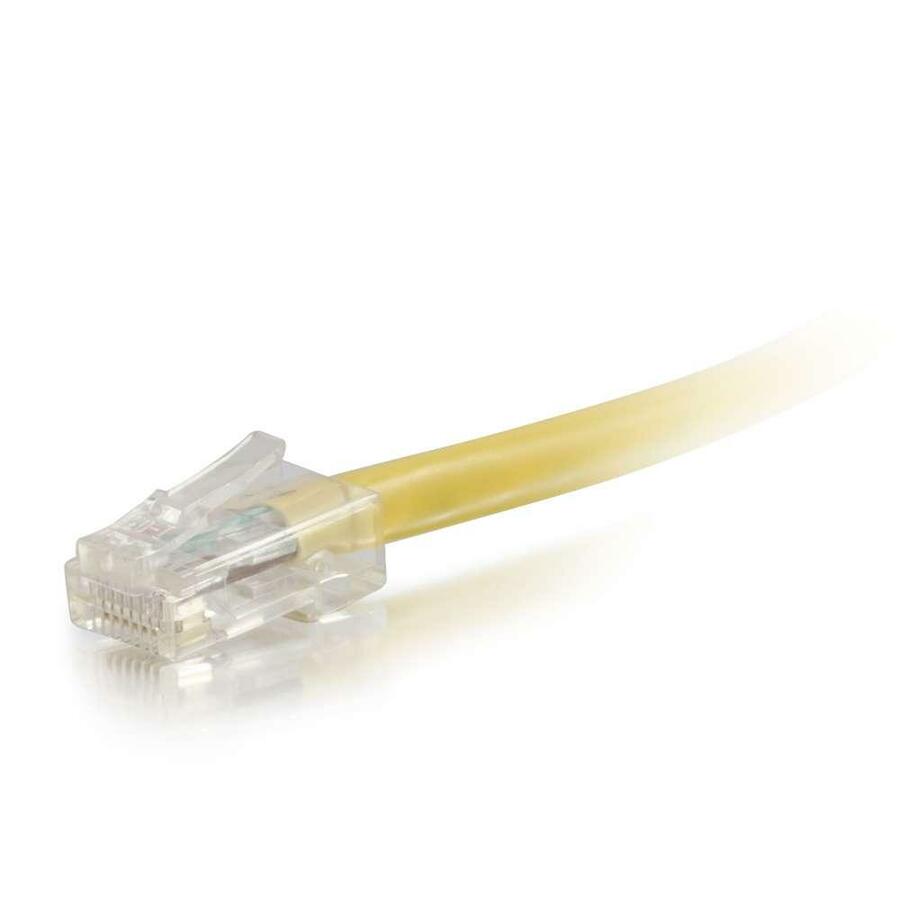 C2G 25 ft Cat6 Non Booted UTP Unshielded Network Patch Cable - Yellow