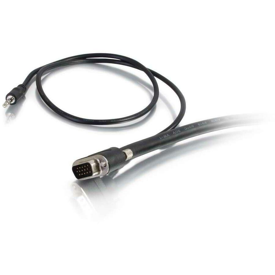 C2G 50ft VGA Video + 3.5mm AUX Stereo Audio Cable - In Wall CMG-Rated - M/M