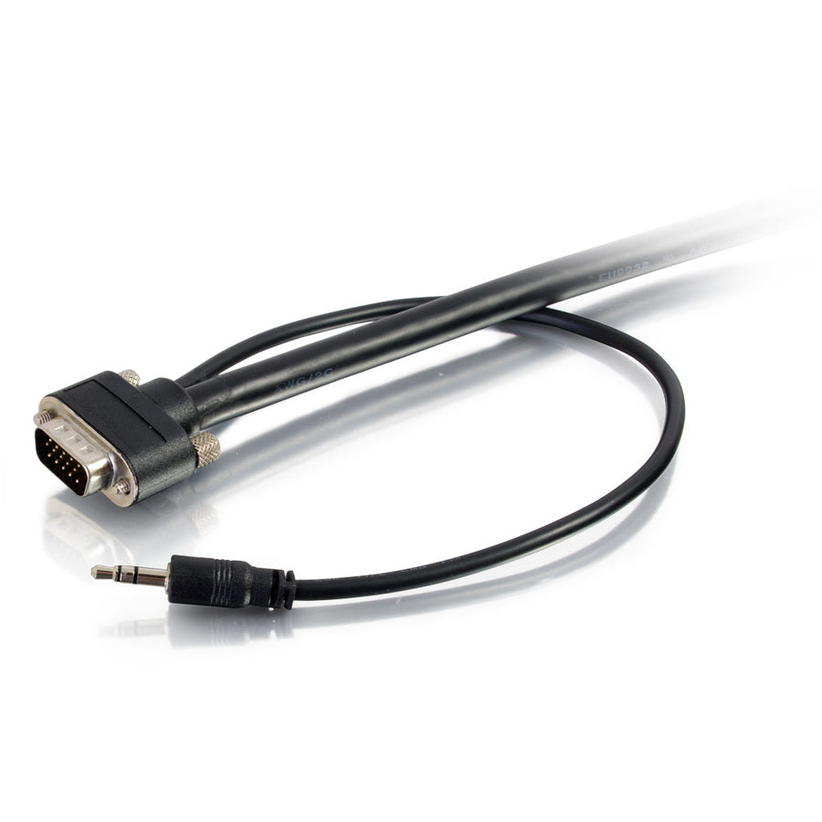C2G 10ft Select VGA + 3.5mm Stereo Audio A/V Cable M/M - In-Wall CMG-Rated