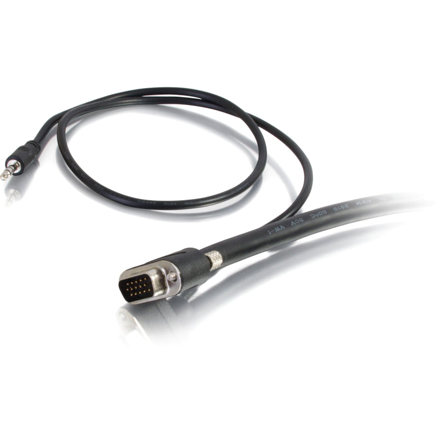 C2G 15ft Select VGA + 3.5mm Stereo Audio A/V Cable M/M - In-Wall CMG-Rated