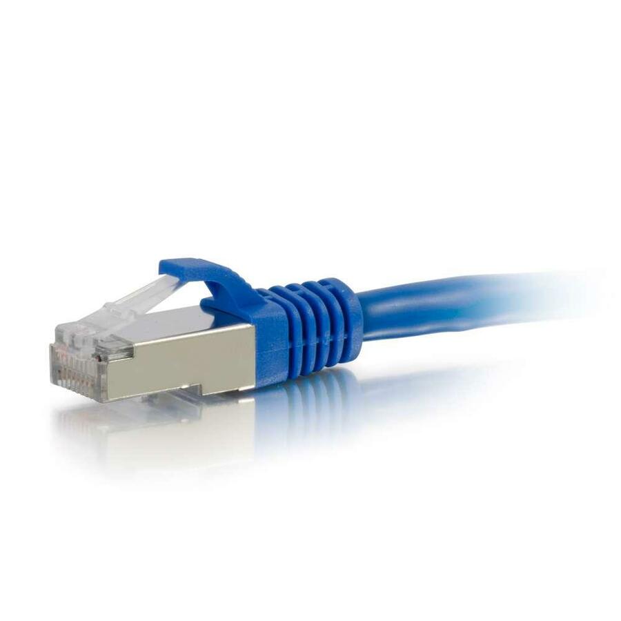 C2G 30ft Cat6 Ethernet Cable - Snagless Shielded (STP) - Blue