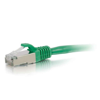 C2G 35ft Cat6 Snagless Shielded (STP) Network Patch Cable - Green