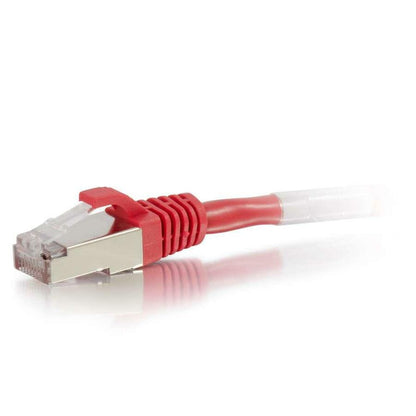 C2G-9ft Cat6 Snagless Shielded (STP) Network Patch Cable - Red