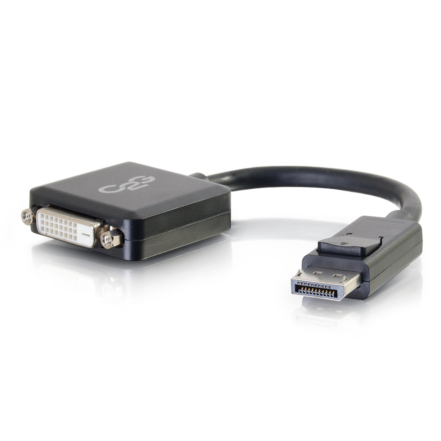 C2G 8in DisplayPort to DVI-D (Single-Link) Adapter Converter - M/F