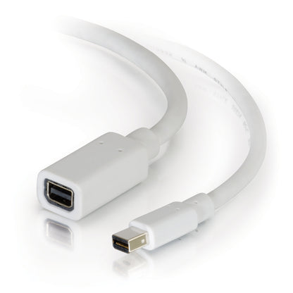 C2G 6ft Mini DisplayPort Extension Cable M/F - White