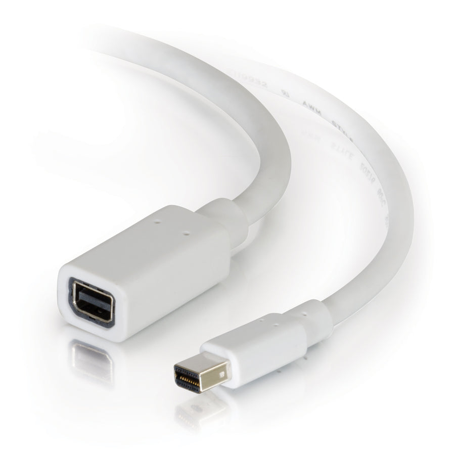 C2G 10ft Mini DisplayPort Extension Cable M/F - White