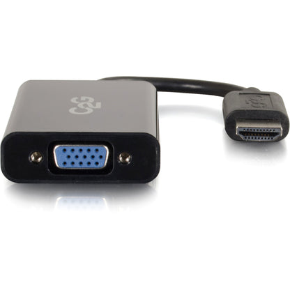 C2G HDMI to VGA Adapter Converter Dongle with Stereo Audio M/F - Black