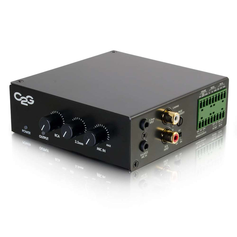C2G 25/70V 50W Audio Amplifier - Plenum Rated