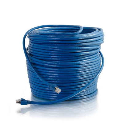 C2G 75ft Cat6 Ethernet Cable - Snagless Solid Shielded - Blue