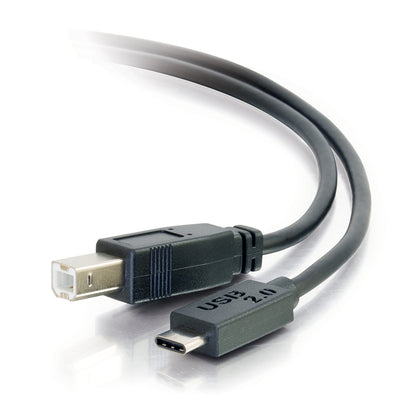 C2G 3ft USB C to USB B Cable - USB C 2.0 to USB B - M/M