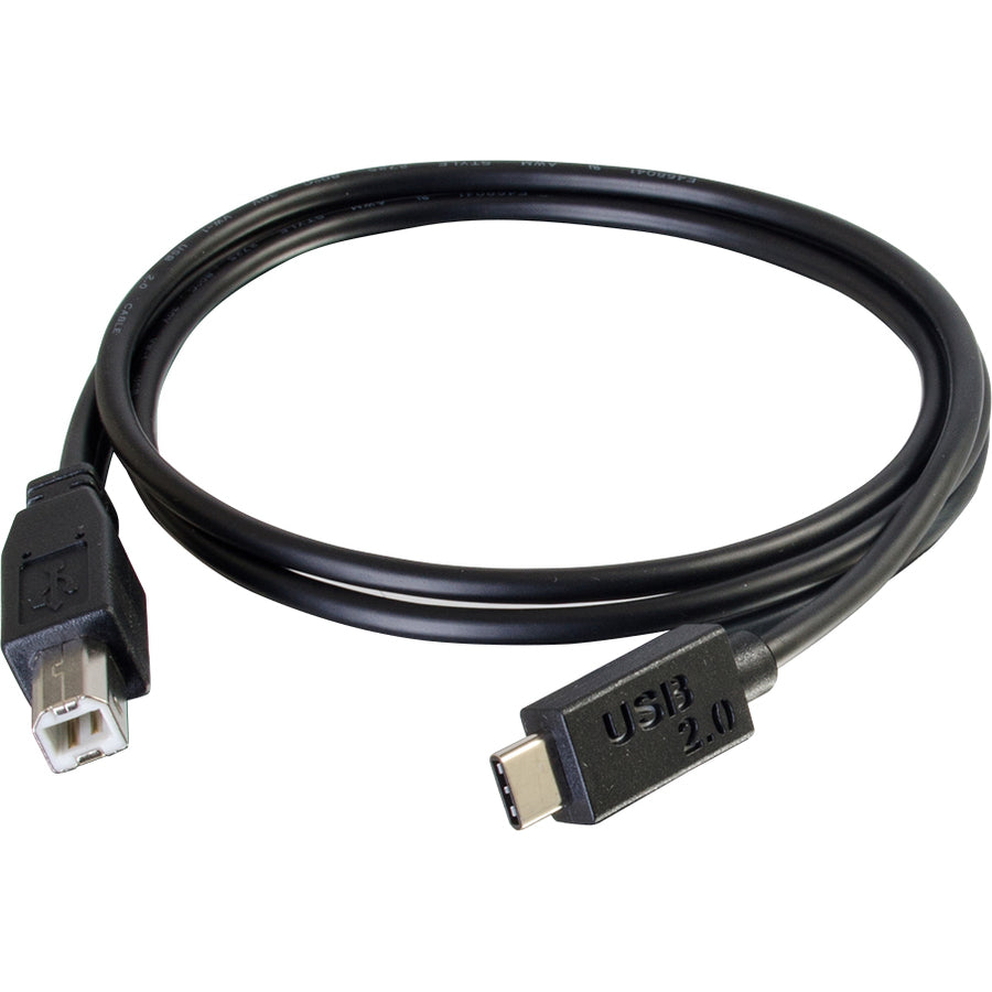 C2G 6ft USB C to USB B Cable - USB C 2.0 to USB B - M/M