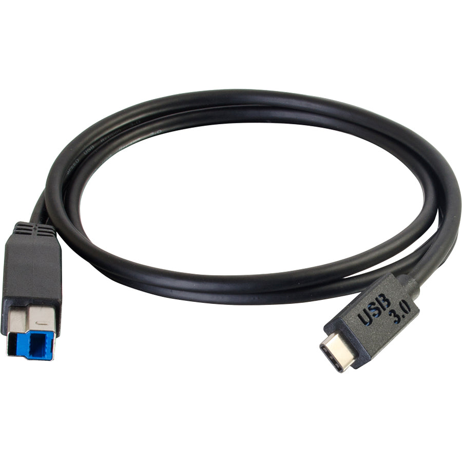 C2G 3ft USB 3.1 Gen 1 USB Type C to USB B Cable M/M - USB C Cable Black