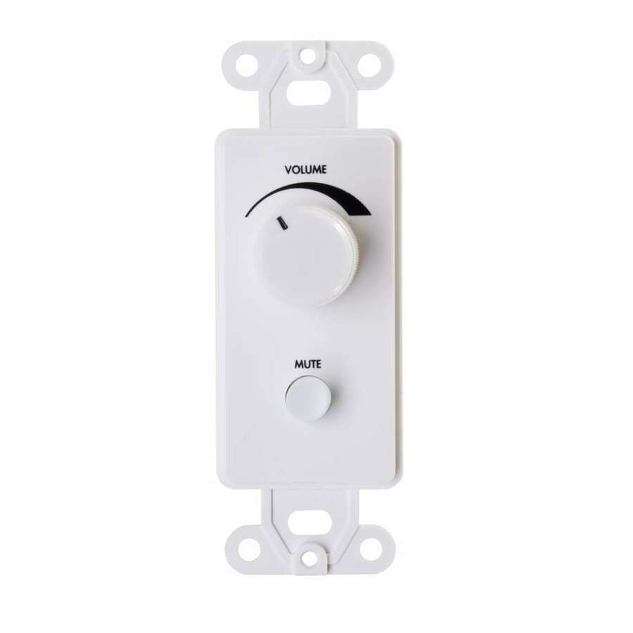 C2G 1-Gang Volume Control Wall Plate - White