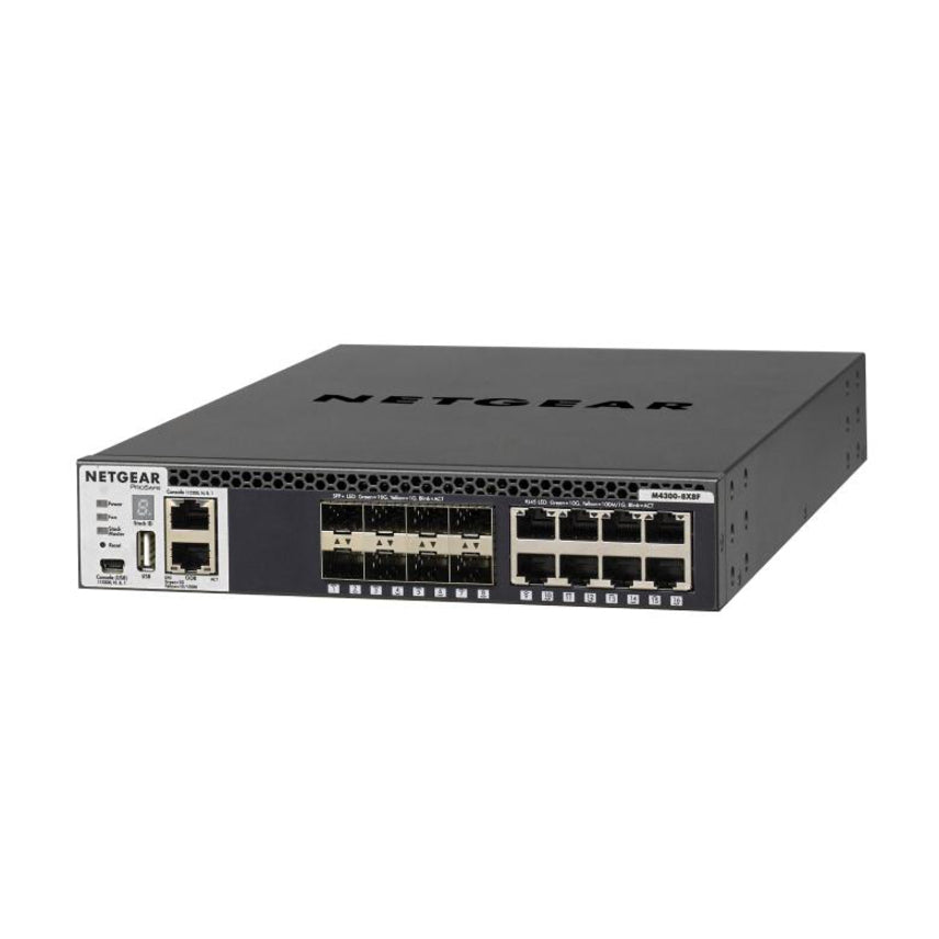 Netgear M4300 Stackable Managed Switch with 16x10G Including 8x10GBASE-T and 8xSFP+ Layer 3