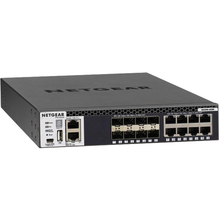 Netgear M4300 Stackable Managed Switch with 16x10G Including 8x10GBASE-T and 8xSFP+ Layer 3
