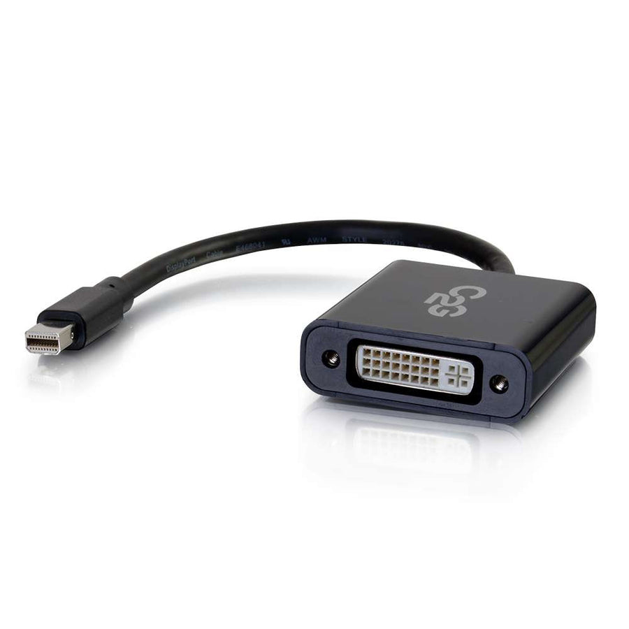 C2G Mini DisplayPort to DVI Adapter - Mini DP to DVI-D Active Converter - Black