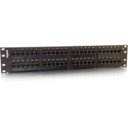 C2G 48-Port Cat6 110-Type Patch Panel - 2U Rackmount - 48 Ports