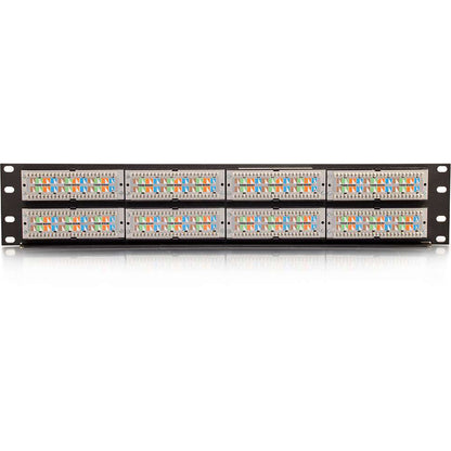 C2G 48-Port Cat6 110-Type Patch Panel - 2U Rackmount - 48 Ports