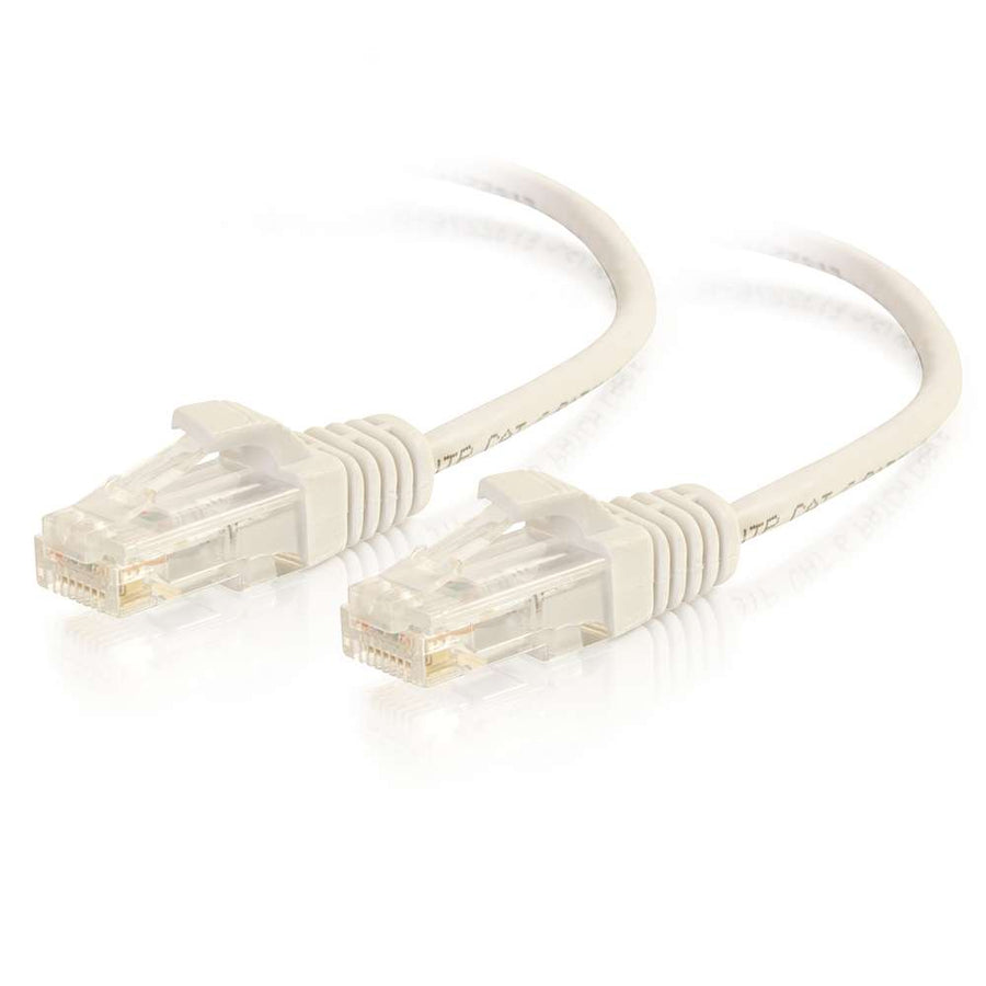 C2G 3ft Cat6 Slim Snagless Unshielded (UTP) Ethernet Cable - White
