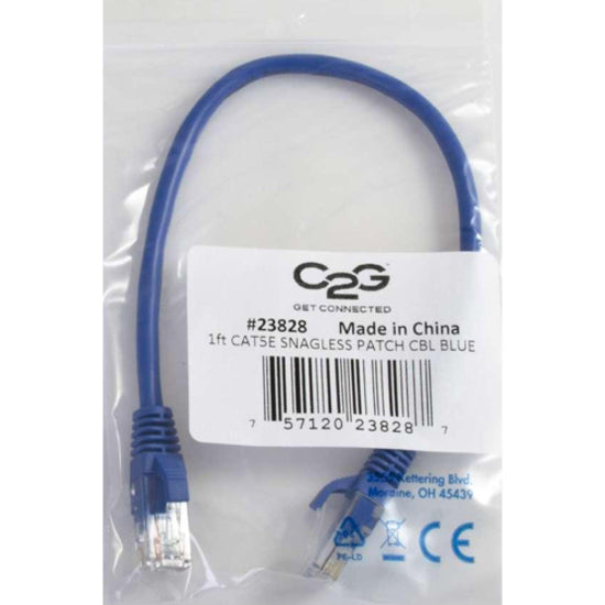 C2G-50ft Cat5e Snagless Unshielded (UTP) Network Patch Cable - Blue