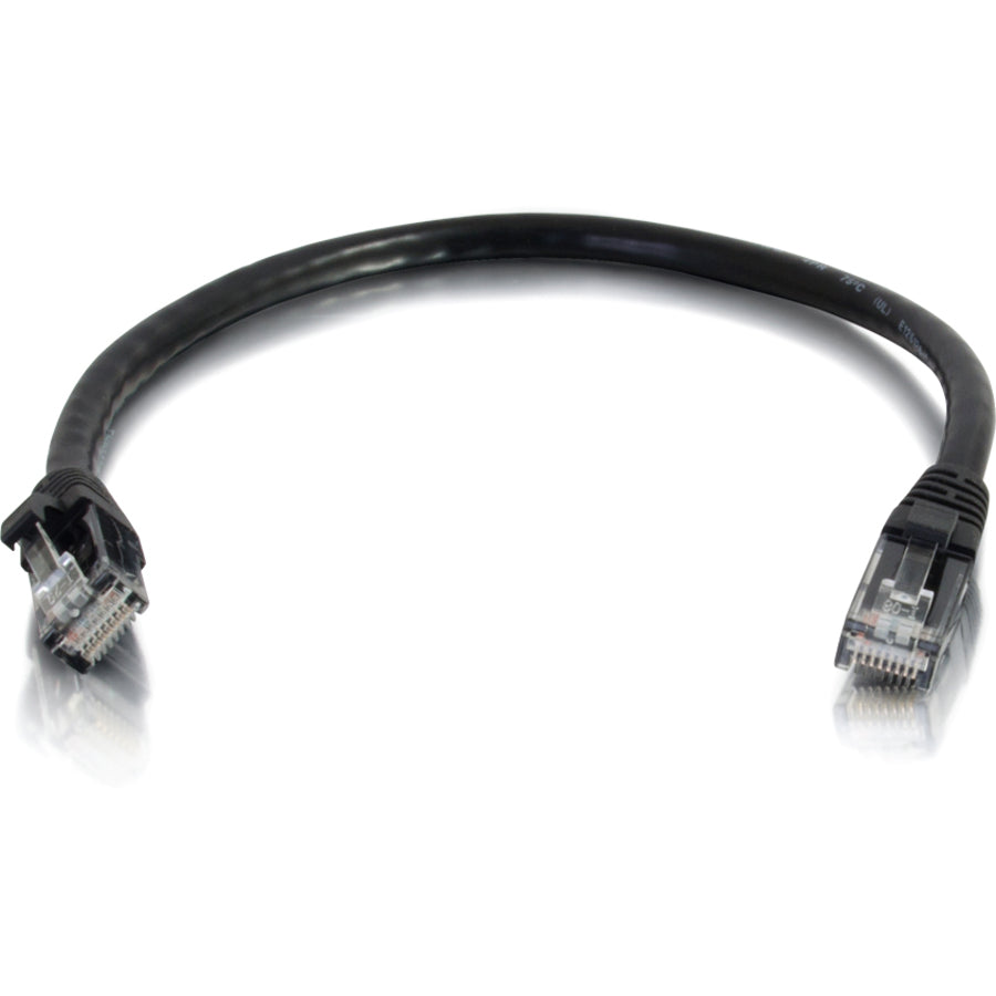 C2G 1ft Cat6 Ethernet Cable - Snaglass Unshielded (UTP) - Black
