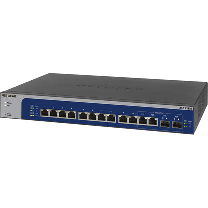 Netgear 12-Port 10-Gigabit/Multi-Gigabit Ethernet Smart Managed Plus Switch (XS512EM)