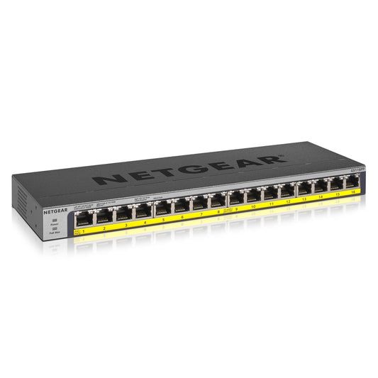 Netgear 16-Port 183W PoE/PoE+ Gigabit Ethernet Unmanaged Switch