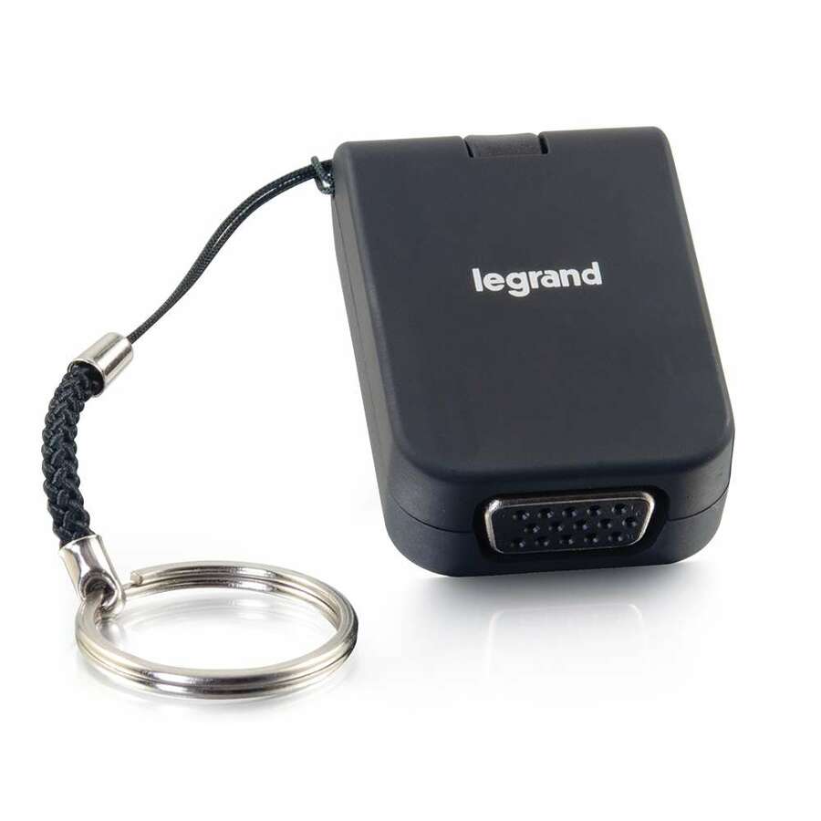 C2G USB C to VGA Adapter - Travel Adapter with Keychain