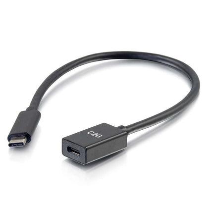 C2G 1ft USB C Extension Cable - USB 3.2 - 10Gbps -M/F