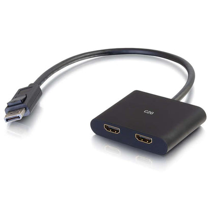 C2G 4K DisplayPort to Dual HDMI Monitor Splitter MST Hub - M/F