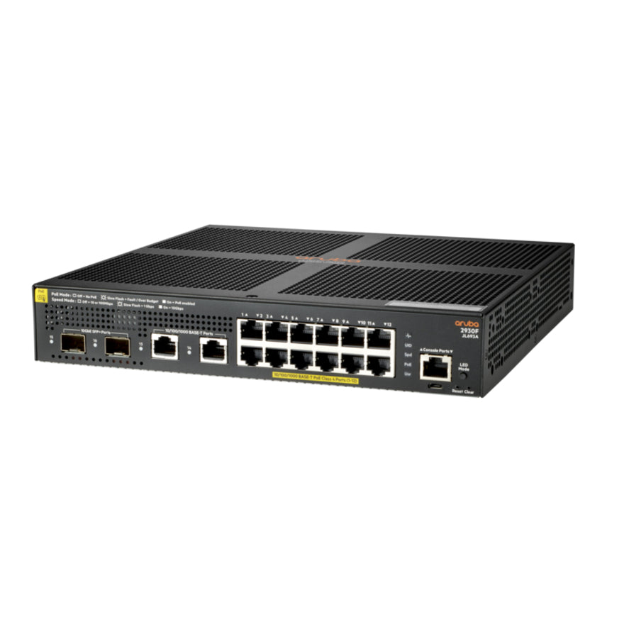 Aruba 2930F 12G PoE+ 2G/2SFP+ Switch