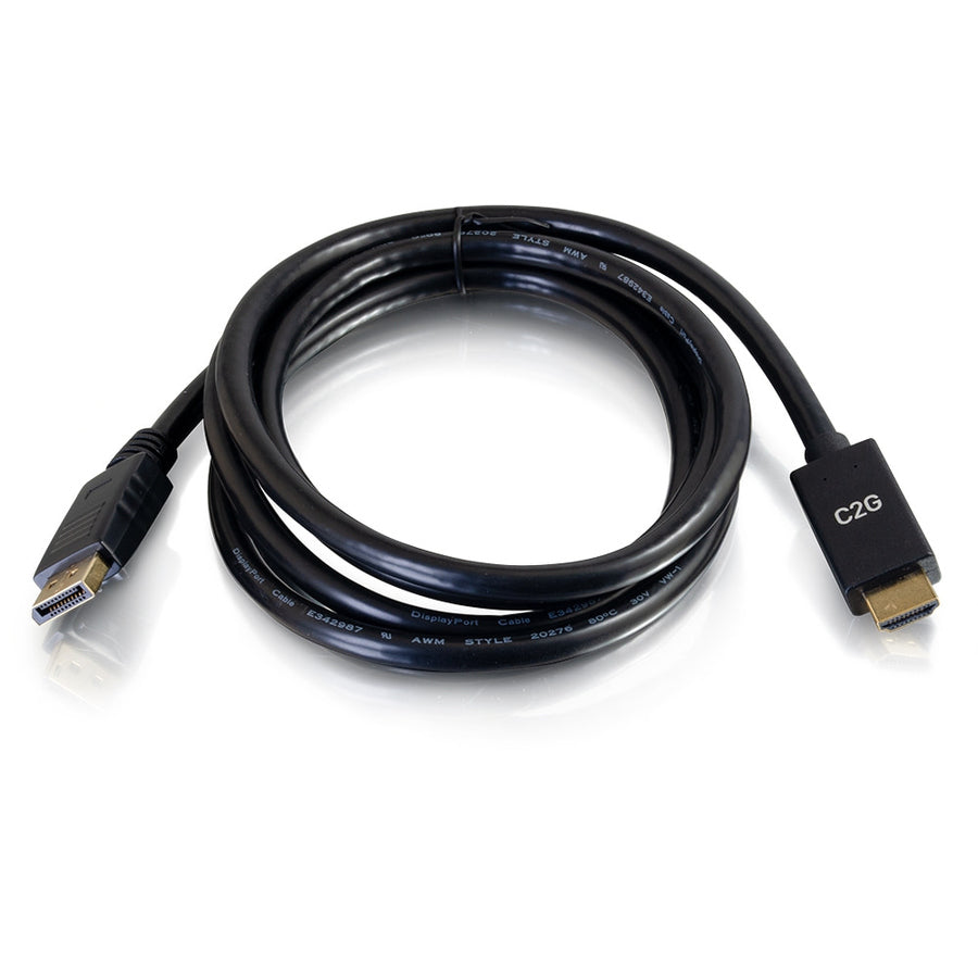 C2G 6ft 4K DisplayPort to HDMI Adapter Cable - Audio/Video - M/M
