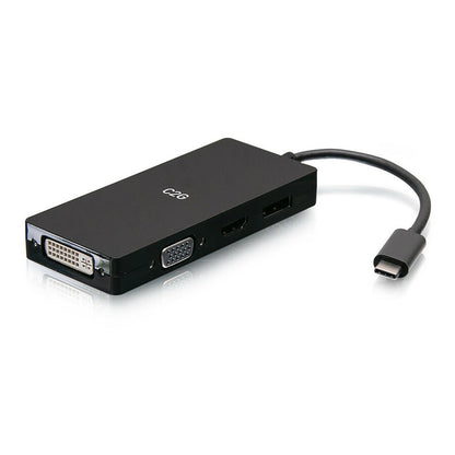 C2G USB C Multiport Adapter with HDMI, DisplayPort, DVI & VGA
